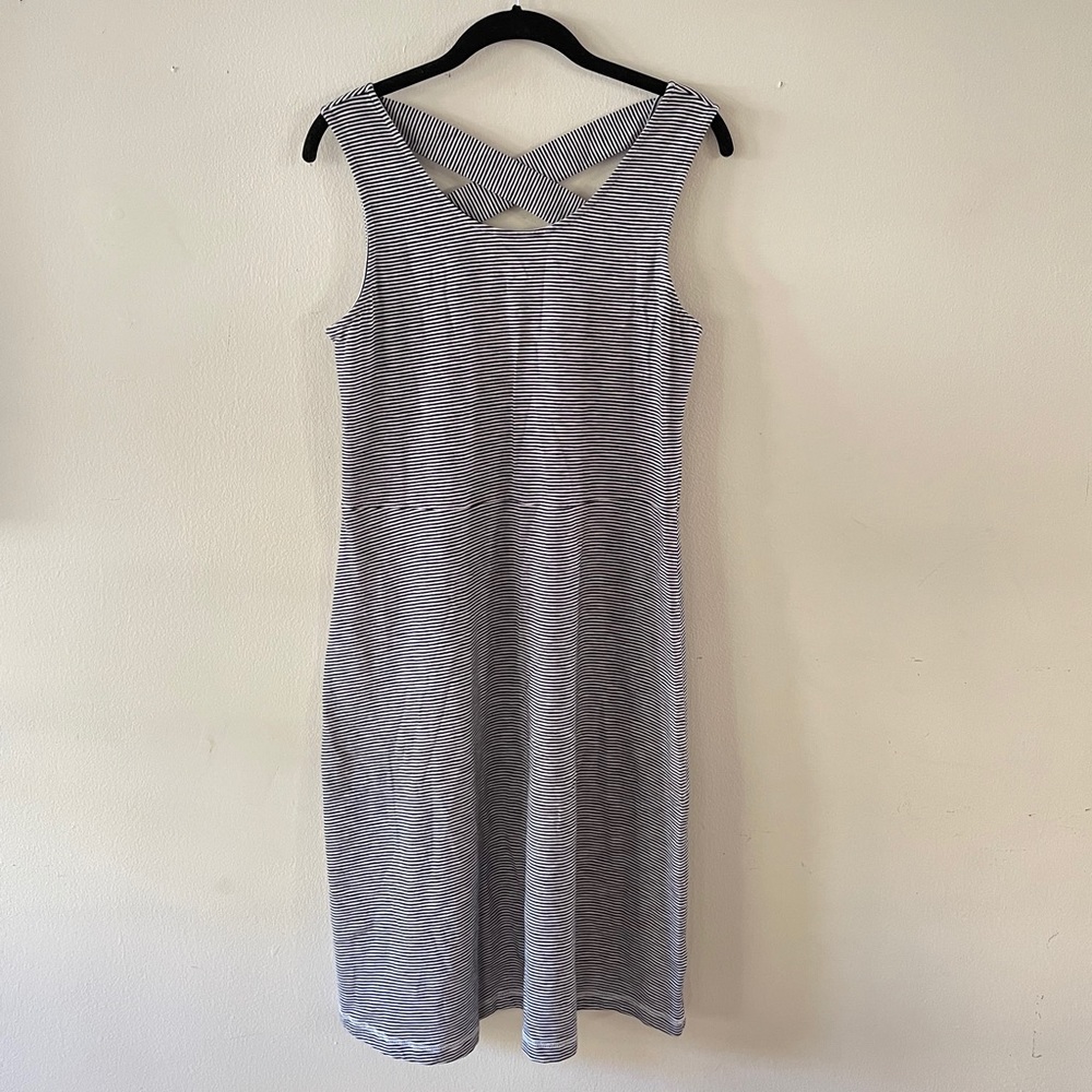 Talbots casual striped dress size M